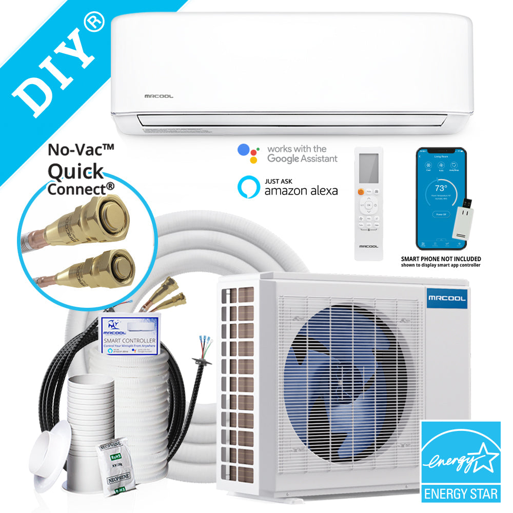 24K BTU DIY MRCOOL Mini-Split Heat Pump, Ductless Mini-Split Heat Pump